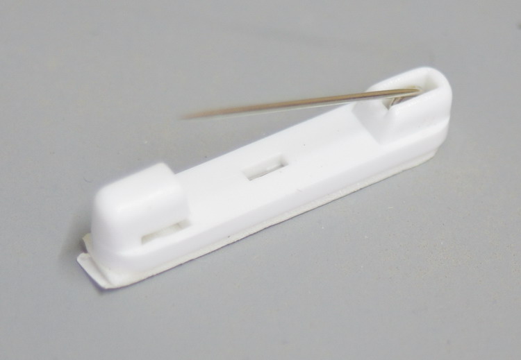 Two Line Flat Name Tag with Pin
